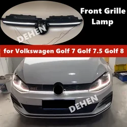 Front Grille Lamp for Volkswagen Golf 6 Golf 7 Golf 7.5 R-Line Golf 8 GTI Dynamic Light Replace Bumper Headlight Plug and Play
