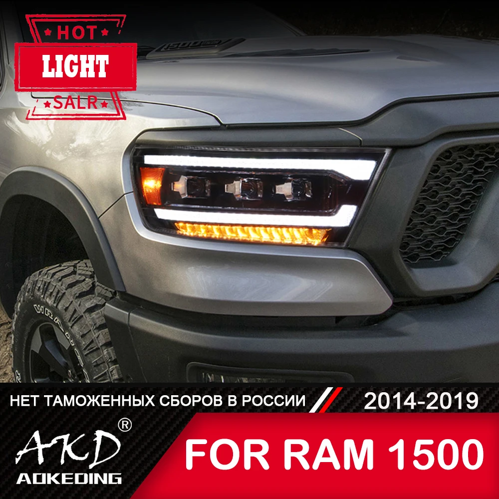 Head Lamp For Dodge Ram 1500 2014-2019 LED Head Lights Fog Lights Daytime Running Lights DRL Cars Car Accessories Ram2500