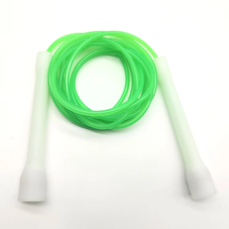 NEVERTOOLATE NO LOGO fluorescence light up soft pvc jump rope 5mm diameter 2.9m length coachchirs handle night fitness