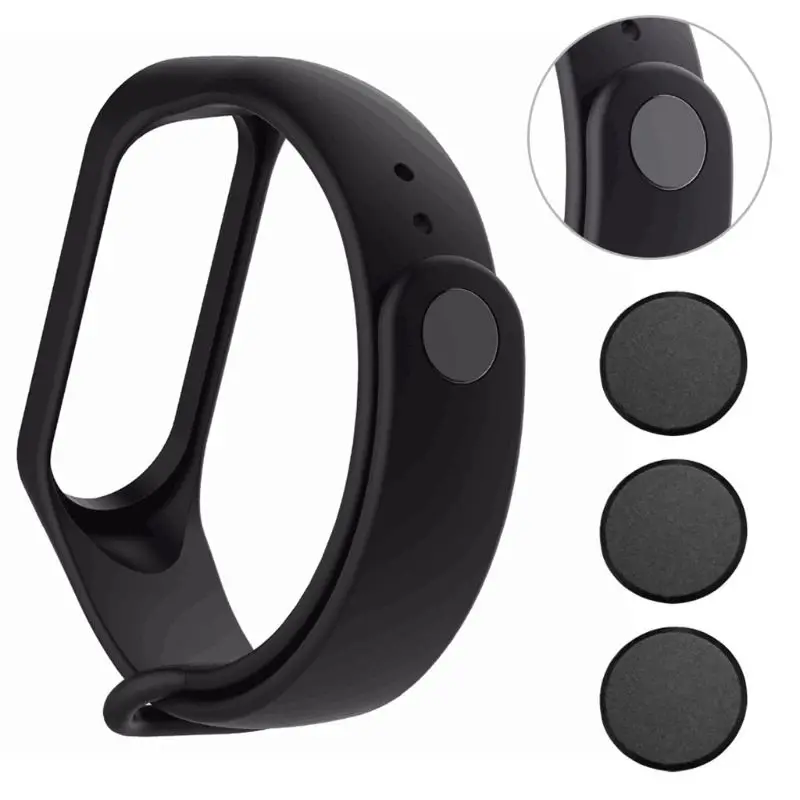 Hebilla para xiaomi mi band 5, 4, 3, 2, 1, botón, pulsera, accesorio