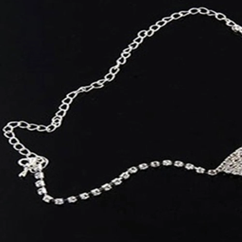 HOT SALES！！！New Arrival Women Vintage Rhinestone Inlaid Tie Long Necklace Wedding Jewelry Accessory Gift Wholesale Dropshipping