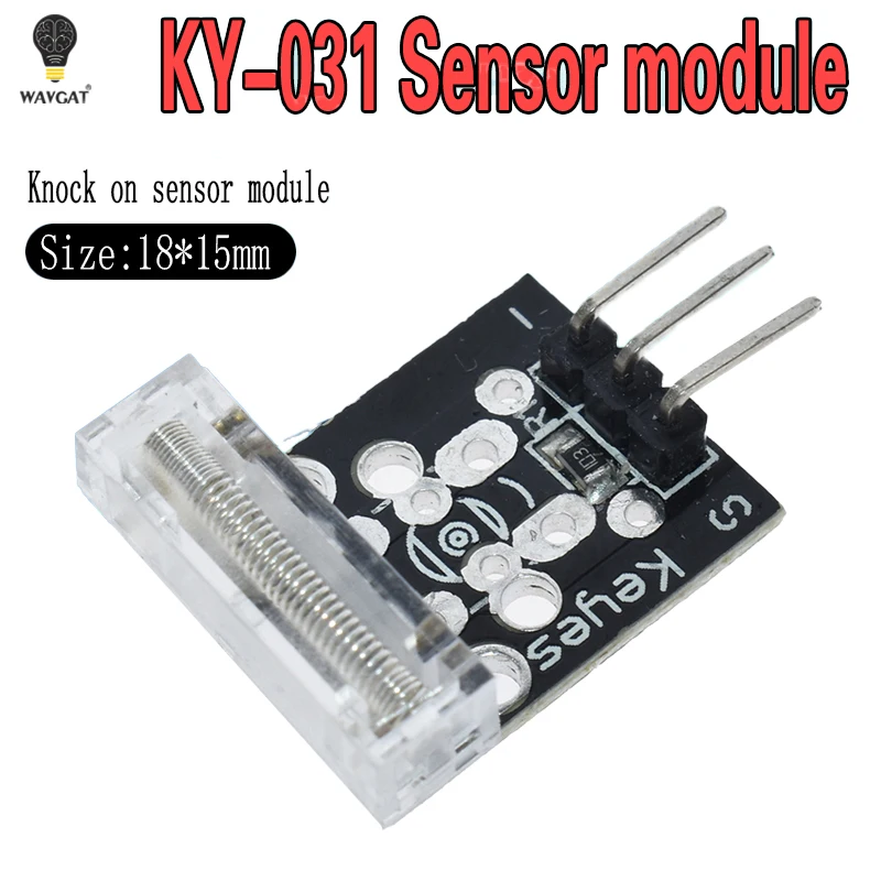 Czujnik spalania stukowego dla Arduino 3pin KY-031 instrumenty perkusyjne pukanie czujnik spalania stukowego moduł zestaw startowy Diy KY031
