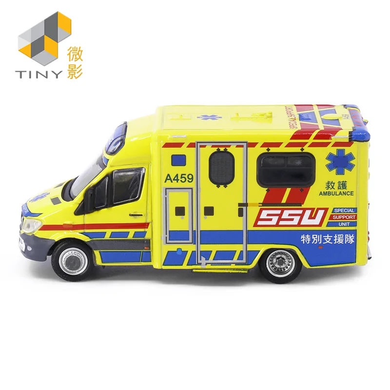 

Tiny 1:76 Ben-chi Spr-inter Ambulance FL SSU No.158 (A459) Alloy Simulation Model Car