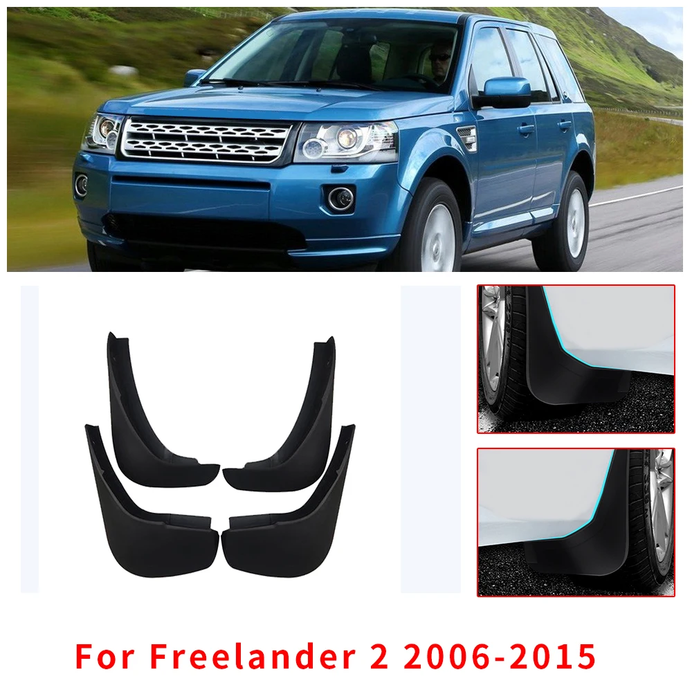 

Car Mud Guards For Land Rover Freelander 2 2006-2015 Front Rear Splash Guards Over Fender Kit Car Styling Fender Accessories