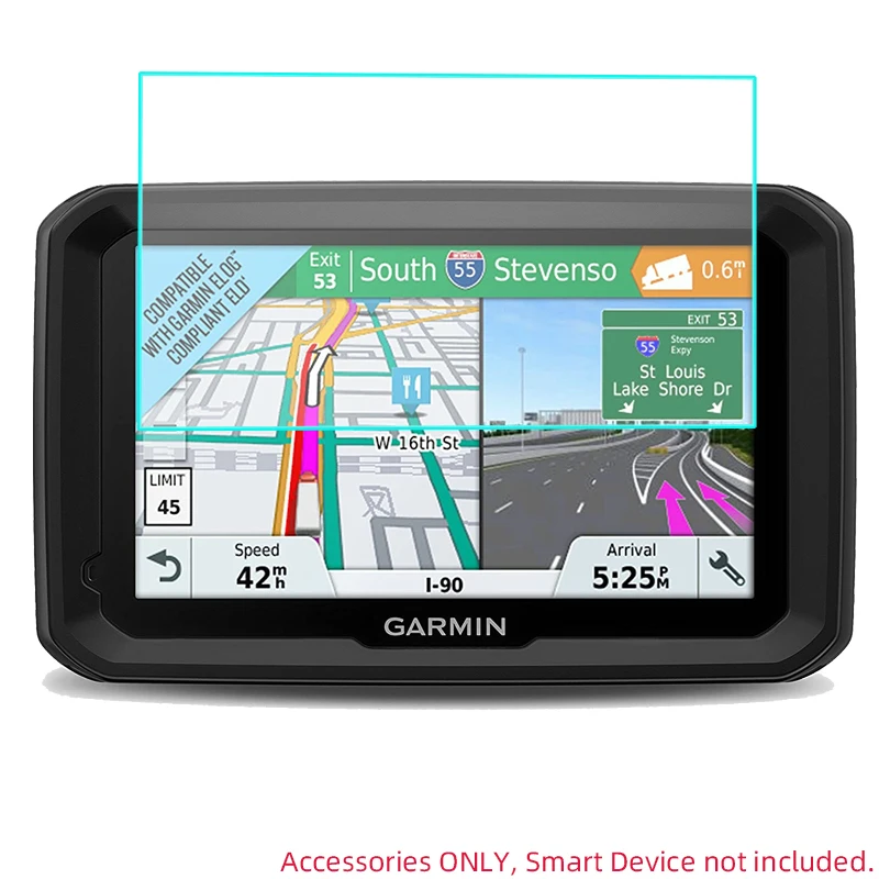 3Pcs PET Clear LCD Screen Protector ป้องกันฟิล์มป้องกันสำหรับ Garmin Dezl 580LMT-S DEZL580LMT GPS รถบรรทุก Navigator ระบบ