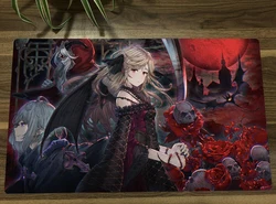 YuGiOh Vampire Fraulein TCG mata handlowa gra karciana mata CCG Playmat antypoślizgowa gumowa podkładka pod mysz biurko mata do zabawy 60x3 5cm bezpłatna torba