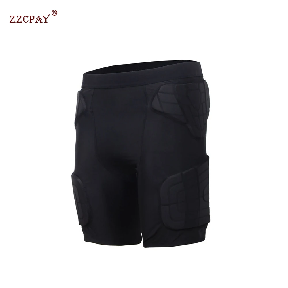 New Men\'s Crash Protection Training Suit Padded Basketball Football  Outdoor Sports Protective Shorts Paintball Rib Protector