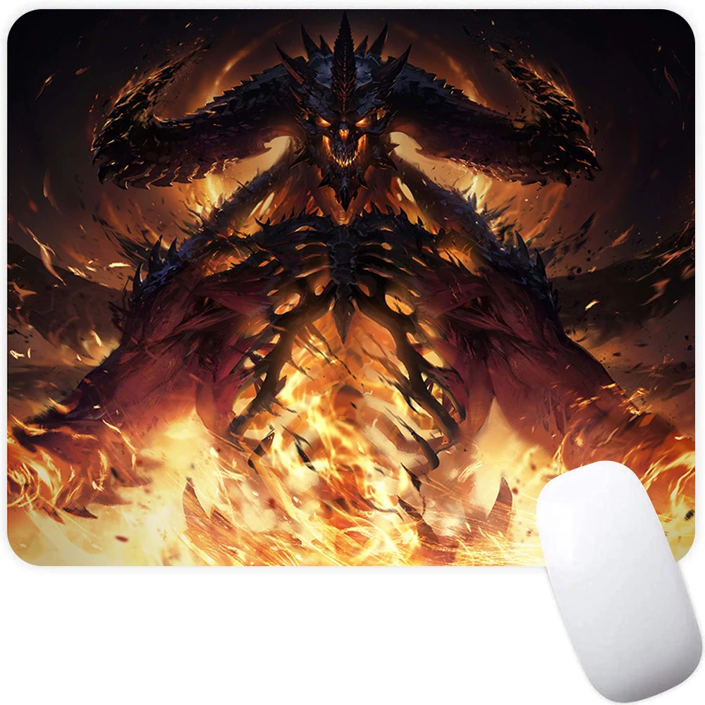 Diablo 3 Small Gaming Mouse Pad Computer Office Mousepad PC Gamer Mouse Mat Laptop Mausepad Mouse Carpet Keyboard Mat Desk Pad