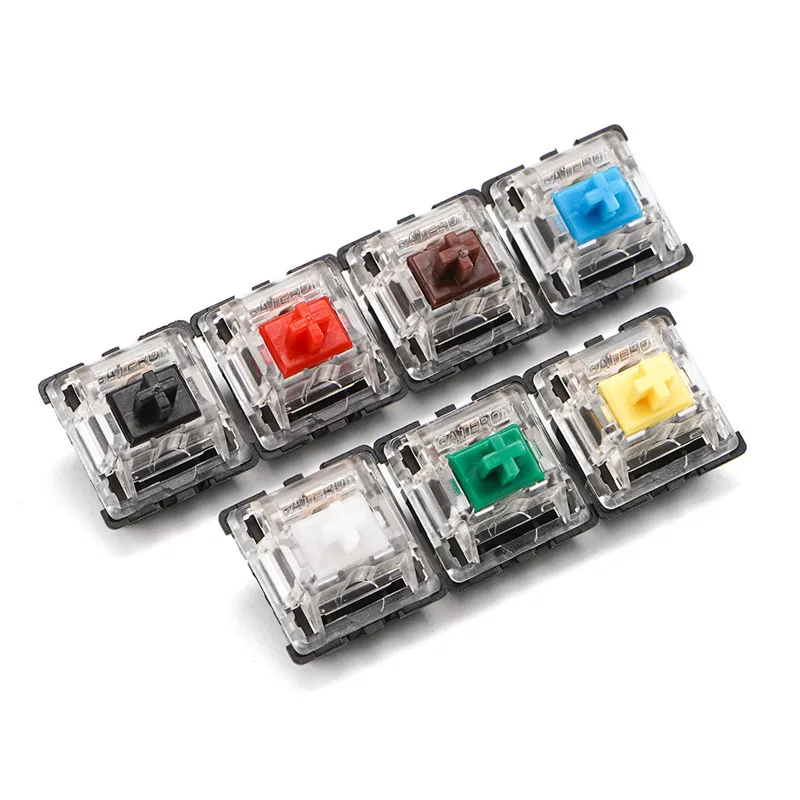 Original Gateron 3pin 5pin Switch Custom Mechanical Keyboard Mx Switches Yellow Red Brown Blue Gaming Axis Tactile Linear Shaft