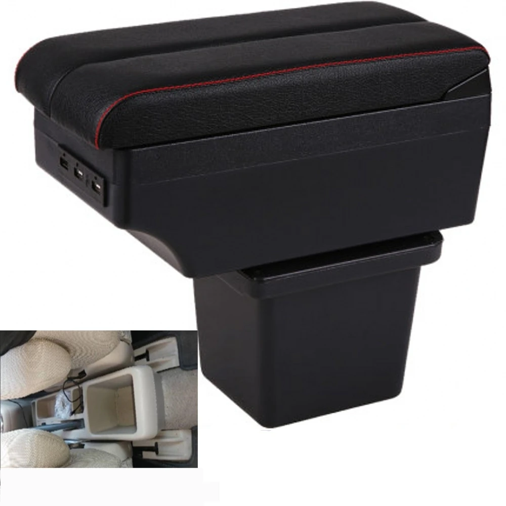 For corolla verso armrest box central content box interior Armrests Storage car-styling accessories part with USB