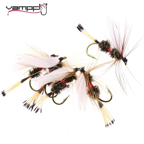 Vampfly-señuelo de pesca con mosca, cebo de pesca con mosca real Coachman, moscas secas para trucha, Galgo, Char, 10 unids/paquete