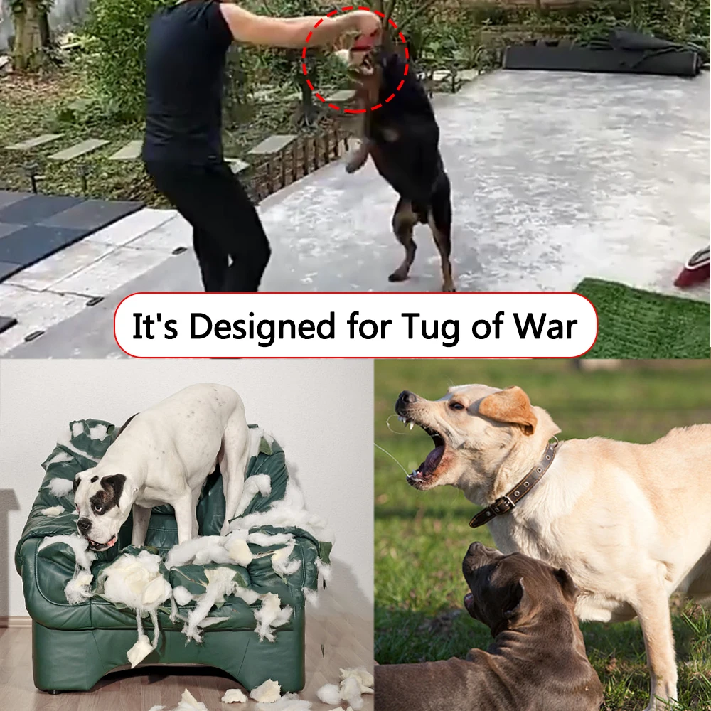 Hemp Cloth With 2 Rope Handles Dog Bite Stick Dog Training Dog Training Pillow Bite Tug Chewing Pet Toy