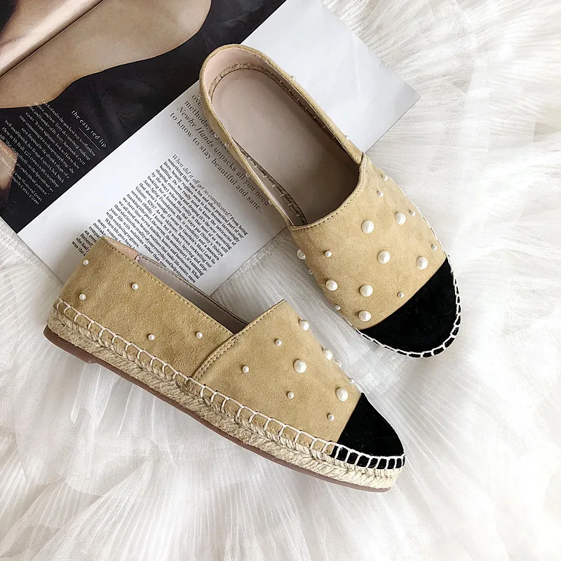 

New Espadrilles Loafers Women Flat Shoes Woman Mocasines Mujer Leather Ladies Shoes Zapatos De Mujer Thick Sole Sapato Feminino