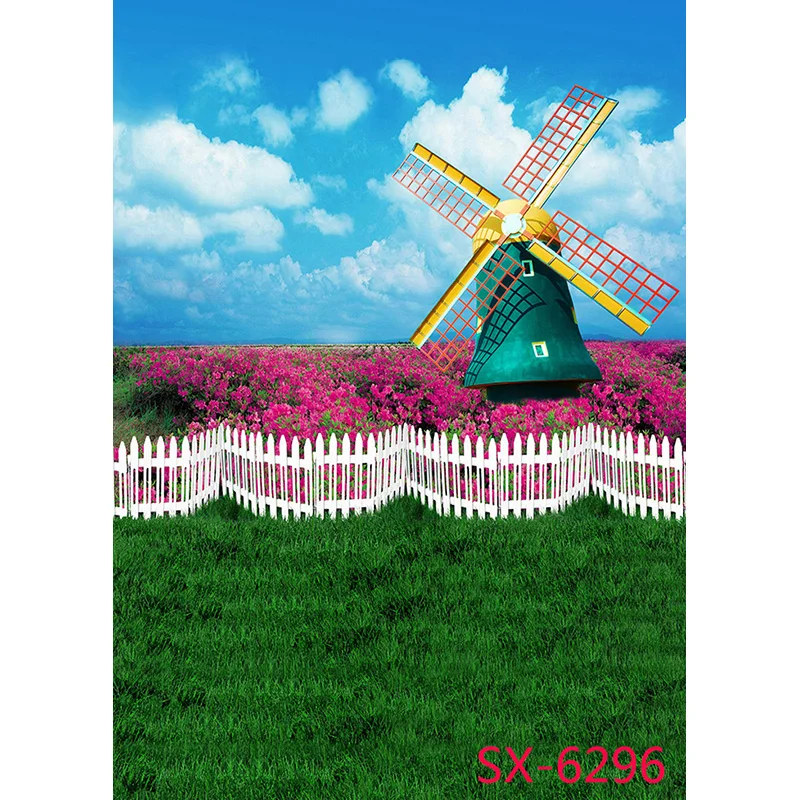 Bambini compleanno fondali fotografia scenario fiori prato neonato ritratto foto sfondo Studio puntelli 2157 YXFL-29