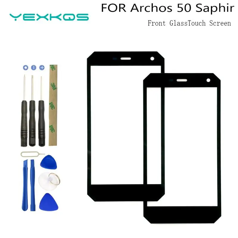 Original 5.0 inch LCD Display Touch Panel Front Glass For Archos 50 Saphir Touch Screen Digitizer Front Glass Repair Replace