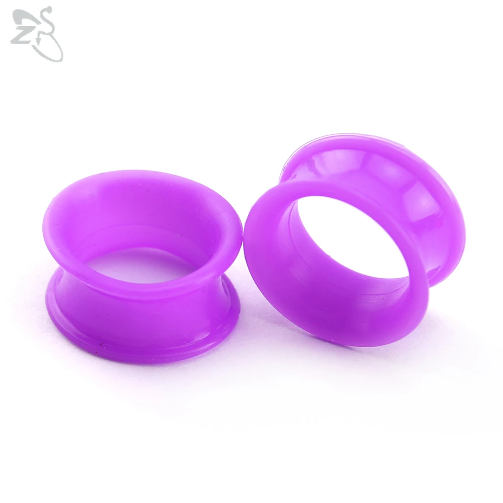 Silicone Thick Double Flared Ear Plug, 2pcs
