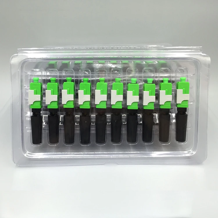 100PCS SC APC 필드 조립 광 커넥터 SC 임베디드 FTTH 광섬유 고속 커넥터(0.3dB 포함)