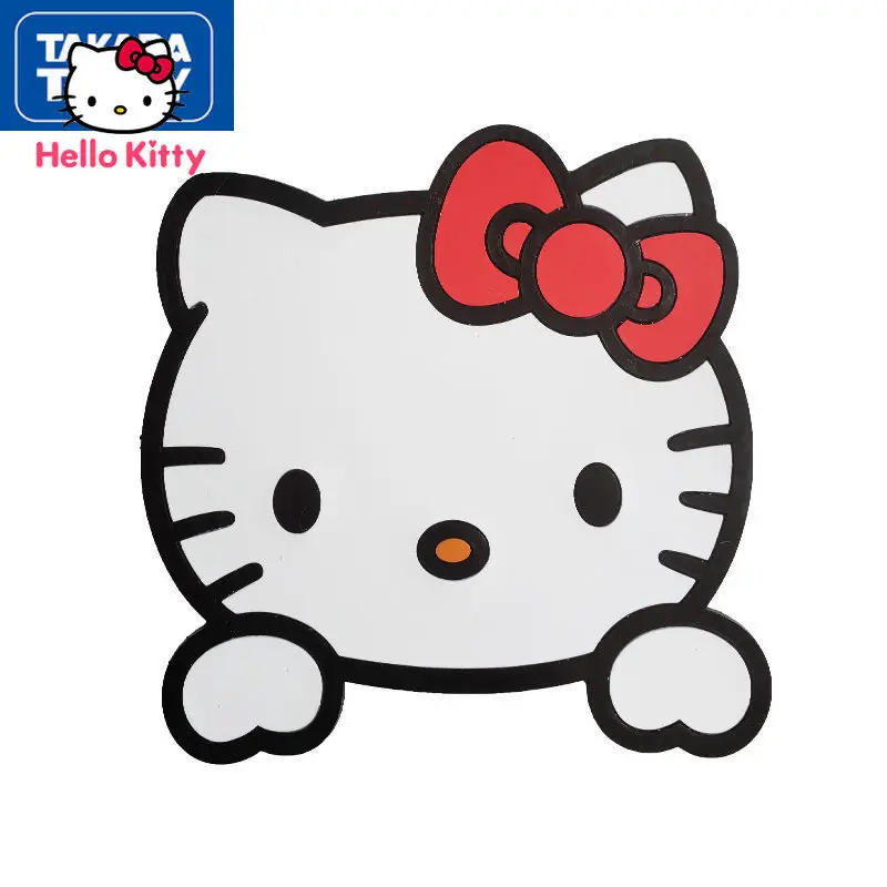 TAKARA TOMY Hello Kitty Cute Cartoon Car Anti-slip Ma Creative Car Mobile Phone Silicone Pad Center Console Decorative Ornaments