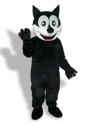 Profissional o claro preto gato mascote traje adulto festa de aniversário fantasia vestido halloween cosplay roupas de natal