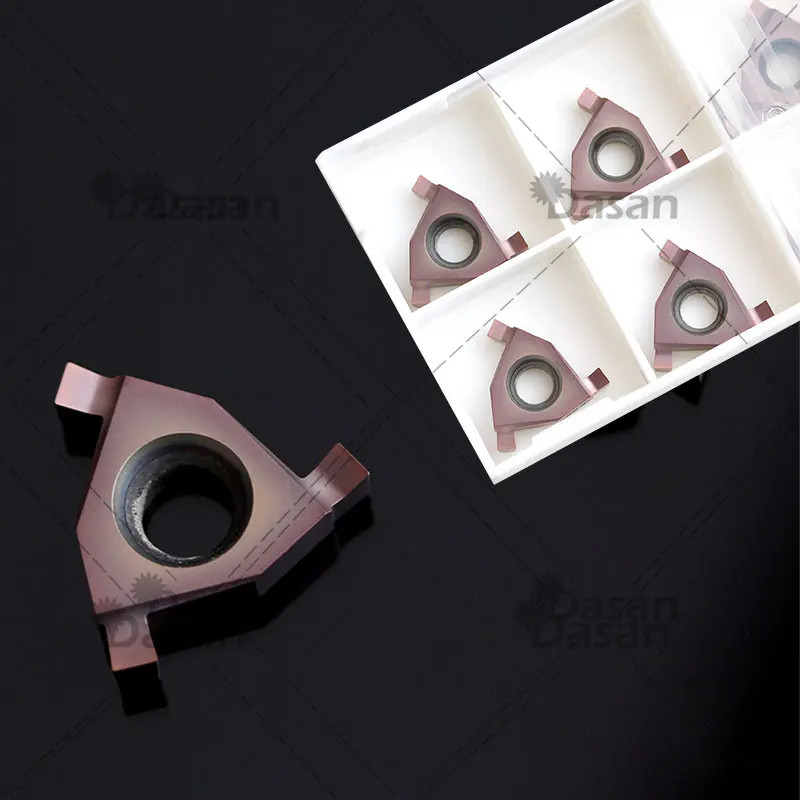 10PCS 16ER/IL 16IL/EL 0.7 1.0 1.5 1.6 1.8 2.0 Carbide Inserts Cutting Tools Slot for Grooving  Holder Tools Stainless Steel