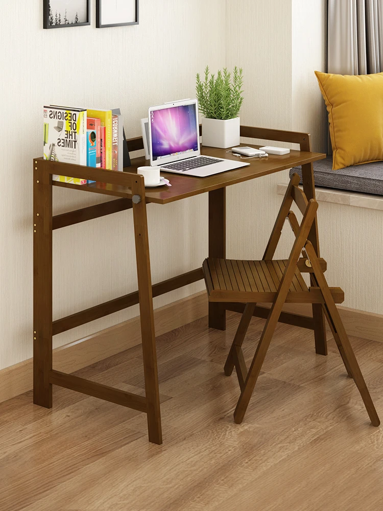 80x51x80cm mesa de mesa do computador dobrável mesa para casa moderno e minimalista bambu mobiliário estudante escrivaninha conveniente fácil uso