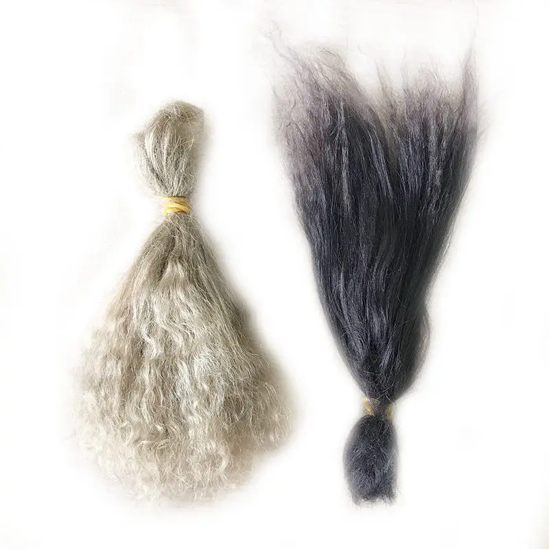 قليلا مجعد جديد 8 ألوان مختلفة موهير DIY بها بنفسك تولد من جديد الطفل باروكة شعر دمية طفل تولد من جديد عدة شعر مستعار BJD شعر مستعار لتقوم بها بنفسك إكسسوارات دمي