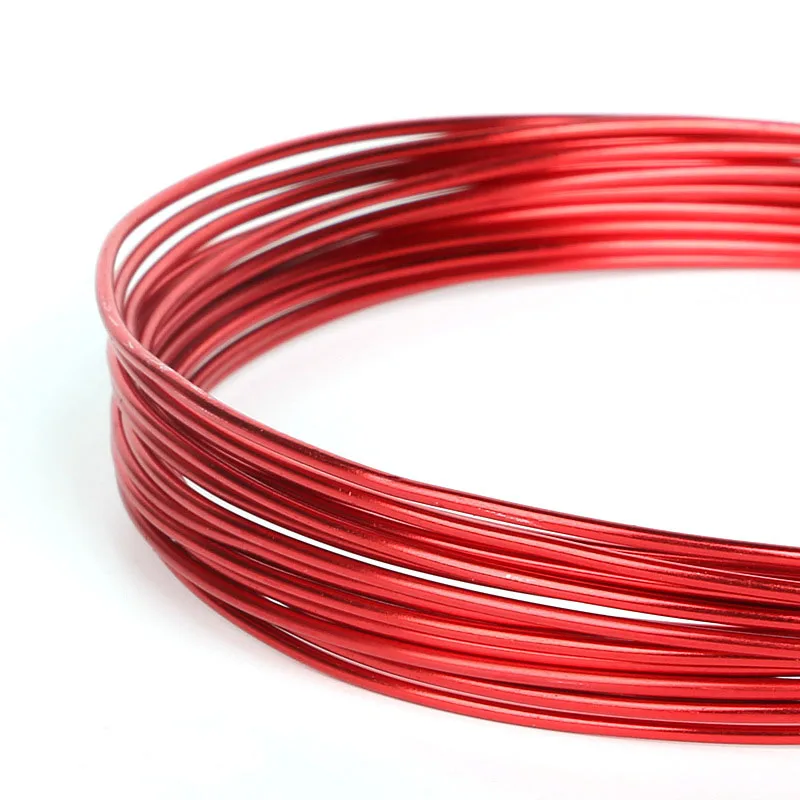 1.0 1.5 2.0 2.5mm Colorful Soft Plated Aluminium Wire For Jewelry Making DIY Bracelet Craft Accessories Wholesale Supply