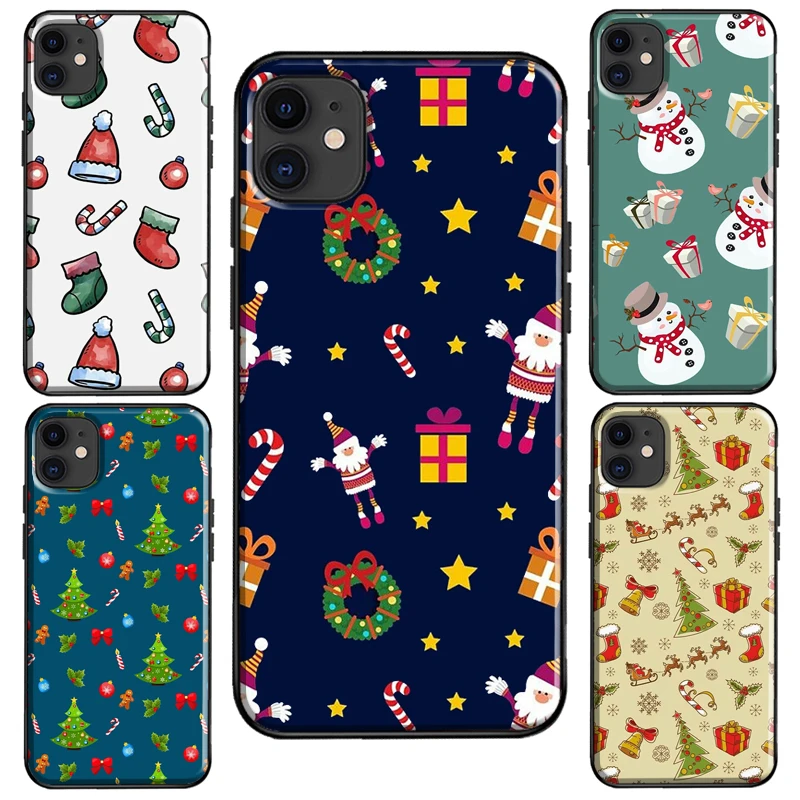 Merry Christmas Collage Case For iPhone 11 14 Pro Max XS X XR 7 8 Plus SE 2020 For iPhone 12 Pro Max 13 mini Coque