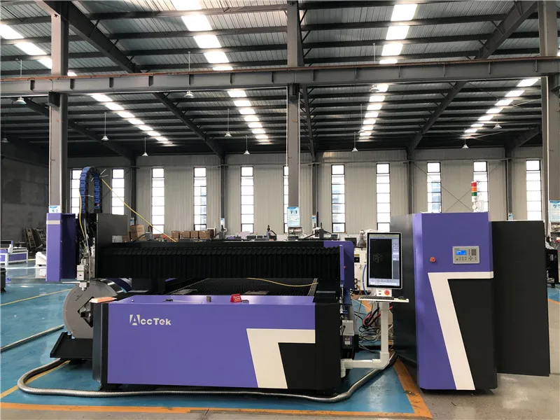 Fiber Laser Cutting Machine with Tube Rotary Cutter 230mm Diameter 6 Meter Tube Cutting Machine