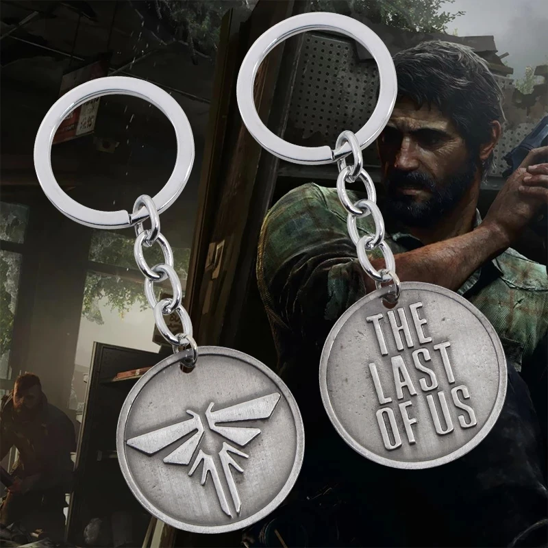 1pc Hot Movie THE LAST OF US Keychain Cool Men's Game Firefly Famous Game Keychain Keyring Cool Car Men's Keychain Fine Jewelry