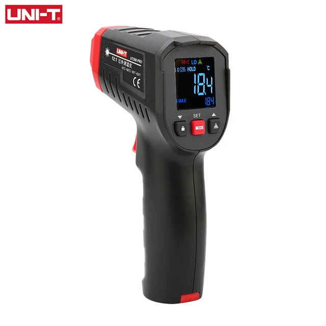 UNI-T Cyfrowy termometr na podczerwień UT306C Przemysłowy bezdotykowy laserowy miernik temperatury -50-500