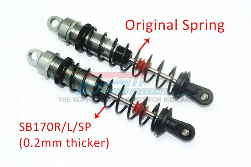 GPM Spare Springs 2.4mm Coil Length for Front Shocks 132mm 2.5mm Coil Length for Rear Shocks 170mm fit  LOSI 1/6 SUPER BAJA REY