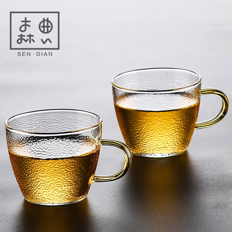 |standard Japanese glass cup heat-resistant masters cup single cup with the small cup kung fu tea sample tea cup 6 pack