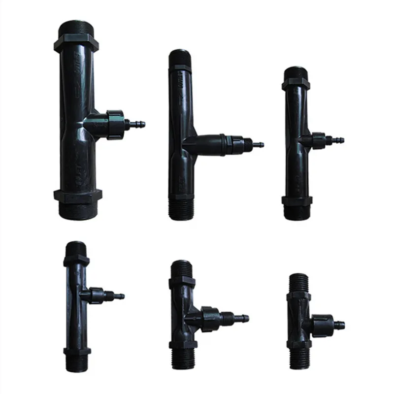 Mezcla de ozono del inyector Venturi del material PVDF de diferentes tamaños, tubo Venturi para mezclar agua y gas,