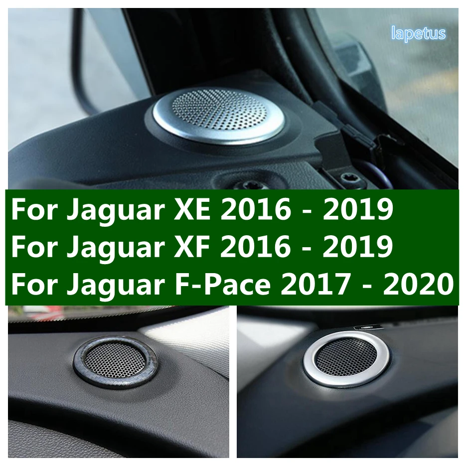 Dashboard Loudspeaker Ring Cover Fit For Jaguar XE / XF 2016 - 2022 / F-Pace 2017 - 2022 Car Styling Stereo Speaker Tweeter Trim