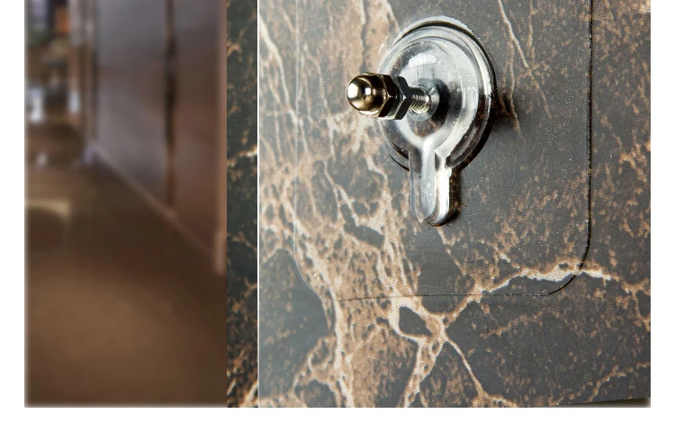Nicht abfärbende Schraubenaufkleber, stanzfrei, selbstklebend, zum Aufhängen an der Wand, Saugnapf, Schraubenaufkleber, Bildhaken, Nagelhalter, Türhänger, Foto – Detail 14