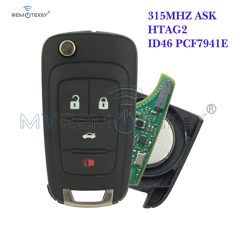 

Remtekey Flip Car Remote Key 315mhz For Buick LaCrosse Regal For Chevrolet Malibu Sonic Orlando 2011-2015 4 Button ID46