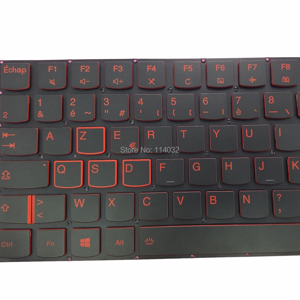 Imagem -03 - Francês Azerty Árabe Backlight Teclado do Portátil para Lenovo Legion Y520 Y720 Y530 Y52015ikbm 15ikbn fr ar Backlit Teclados Preto