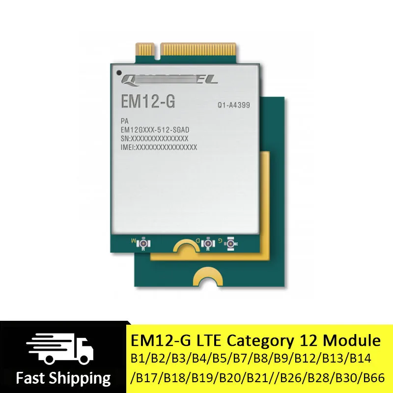 EM12-G Cat12 LTE-A Pro Module EM12 Downlink 600Mbps M2M IoT Modules