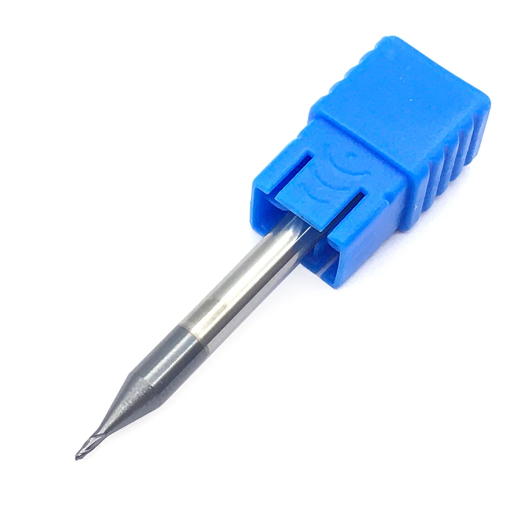 1PC R0.5XD4X50L 2 ขลุ่ยคาร์ไบด์จมูกเครื่องกัด CNC HRC50 เหล็กทังสเตนปลายจมูกปลายตัดเครื่องมือ