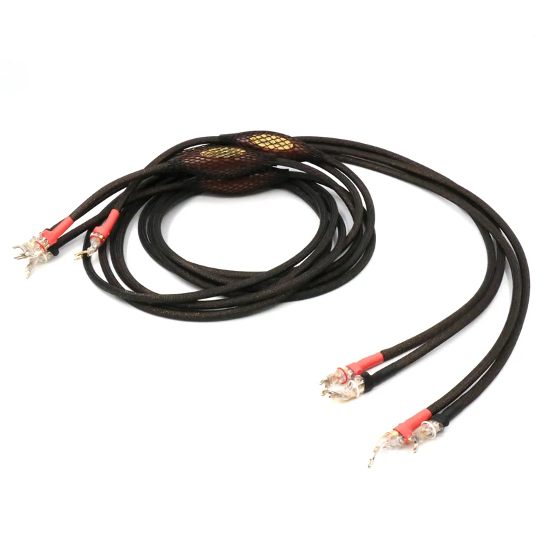 Hifi audio  Jorma Design Statement speaker cable,wire with WBT-0681Ag connector plug