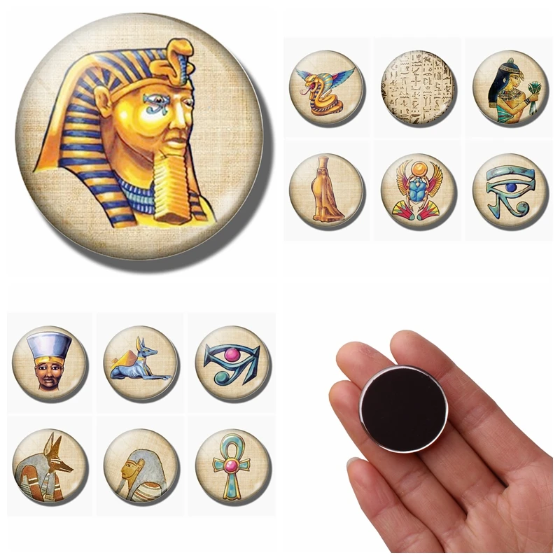 Egyptian Pharaoh fridge magnet ancient egypt 30MM refrigerator magnets Egyptian Sun Anubis Egypt Egyptian goddess message board