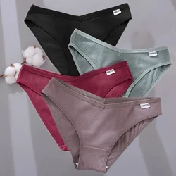 New Cotton Panties Female Underpants Sexy Panties Women's Cotton Briefs Underwear Plus Size Pantys Lingerie M-4XL 6 Color