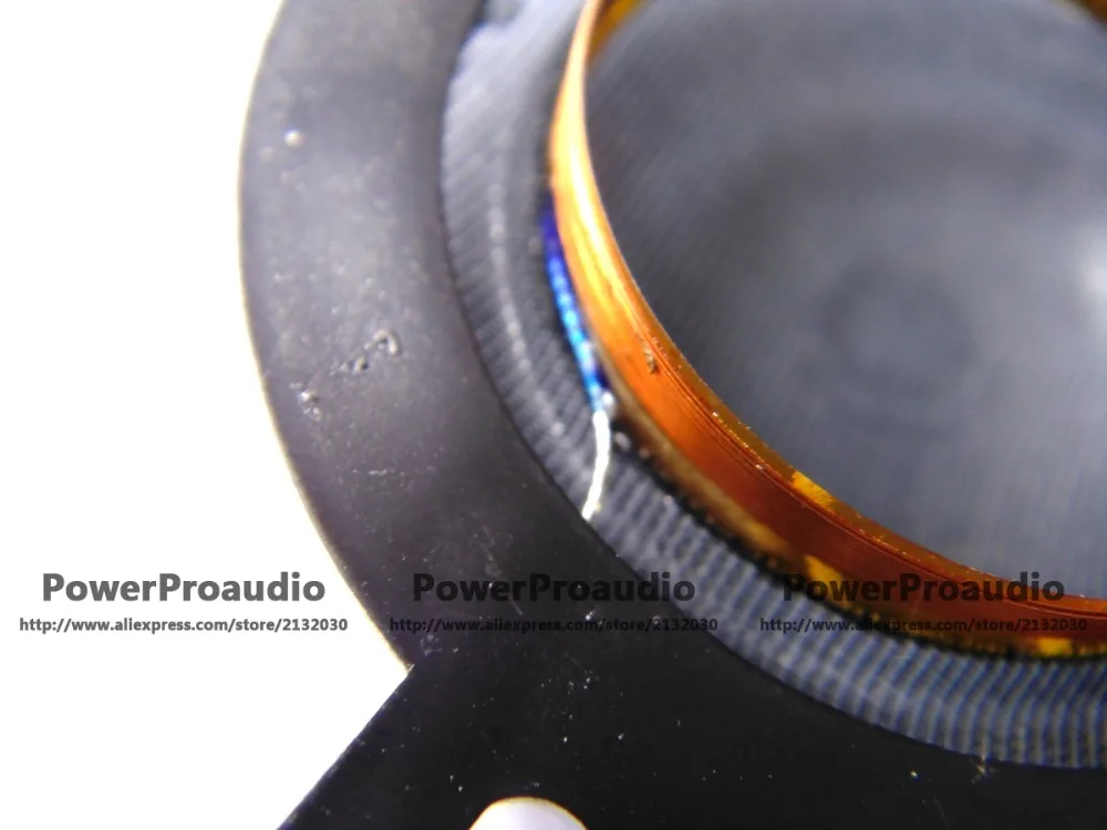 2 peças 25.4 (1 ") 25,5 mm bobina de voz de diafragma de cúpula de seda semi-transparente