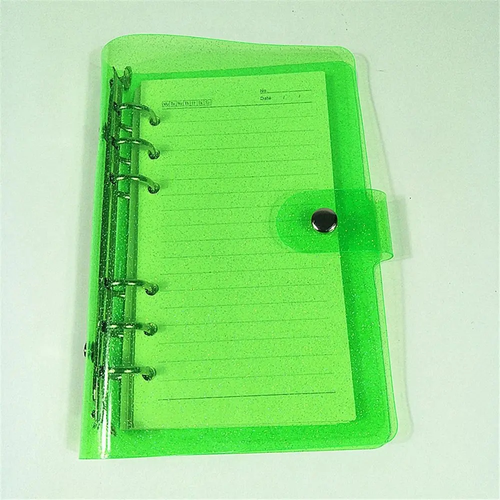 PVC 6 Rings Binder Folder Binder Journals Cover Planner Cover Notebook Cover Notebook Protector Binder Cover Loose-Leaf Cover