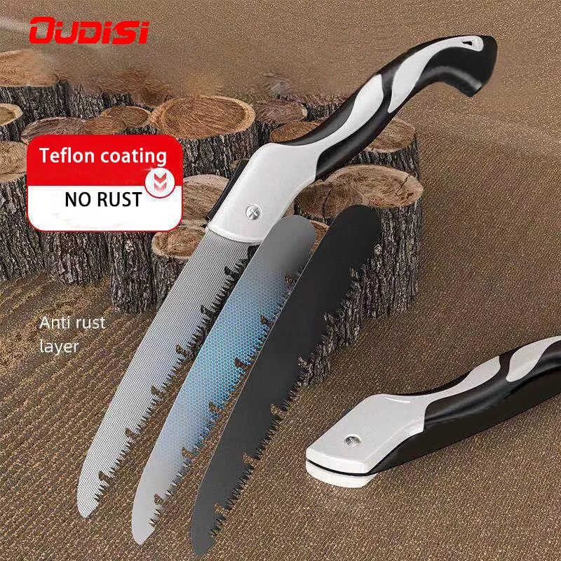 OUDISI 580MM sega pieghevole in legno da esterno per campeggio SK5 innesto potatore per alberi Chopper attrezzi da giardino unilità coltello sega a mano