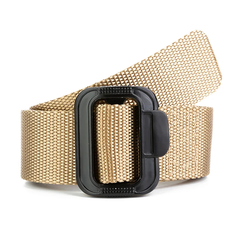 Military Men Belt New Army Belts Adjustable Belt Men Outdoor Travel Tactical Waist Belt with for Aluminum alloy buckle 125cm