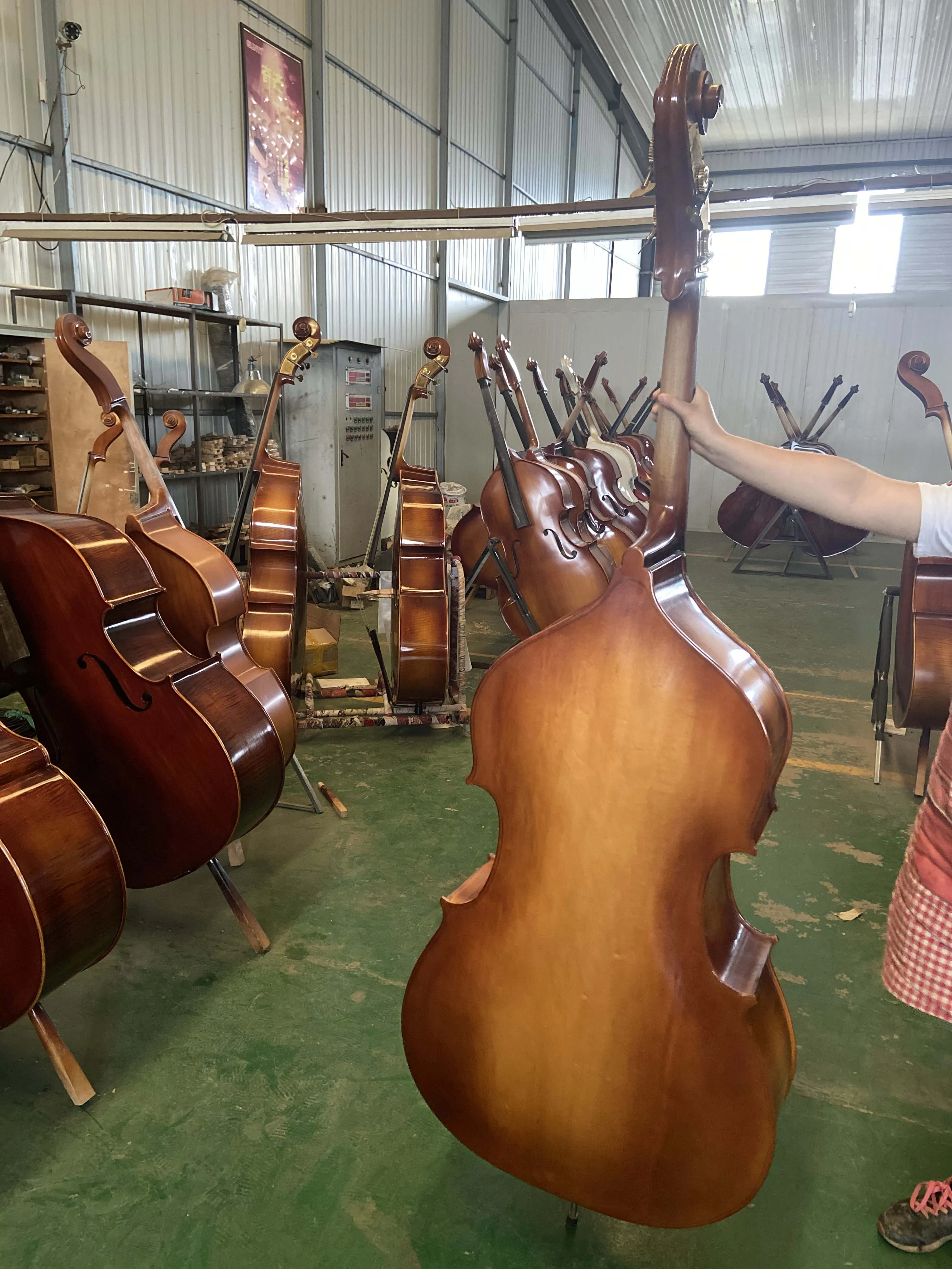Hand-made Maple Plywood, 3/4 Double Bass, Suitable for beginners, High Quality - Image 2