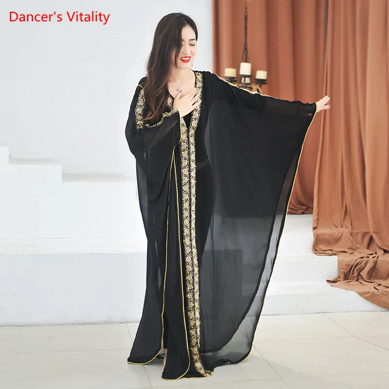 Belly Dance Coat Long Sleeve Robe Practice Clothes High-end Dancewear Female Temperament Cloak Performance Clothing