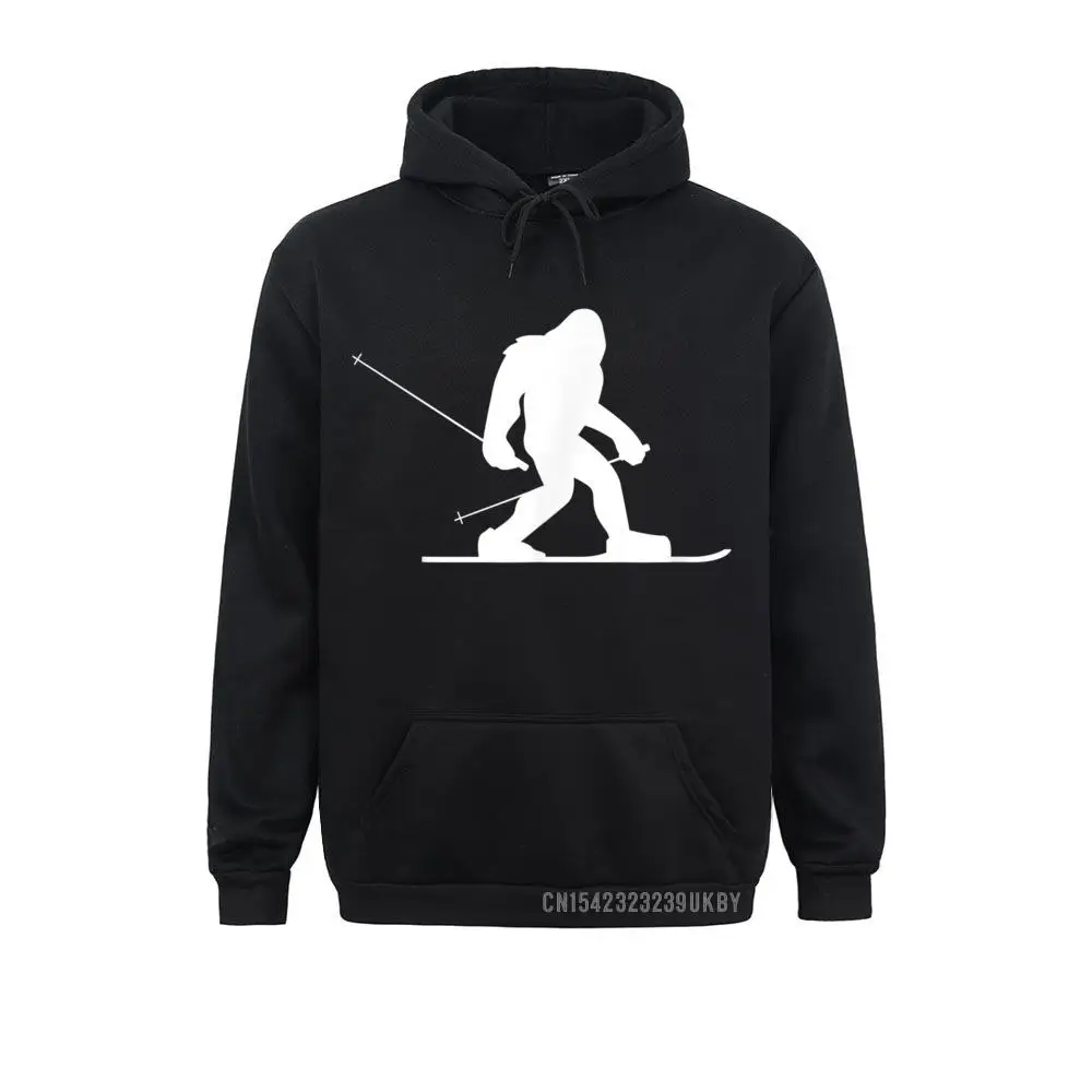 Hoodies Sportswears Skiing Bigfoot Harajuku Funny Cute Sasquatch Ski Winter Gift Fall Long Sleeve Youth Sweatshirts Normal Cute